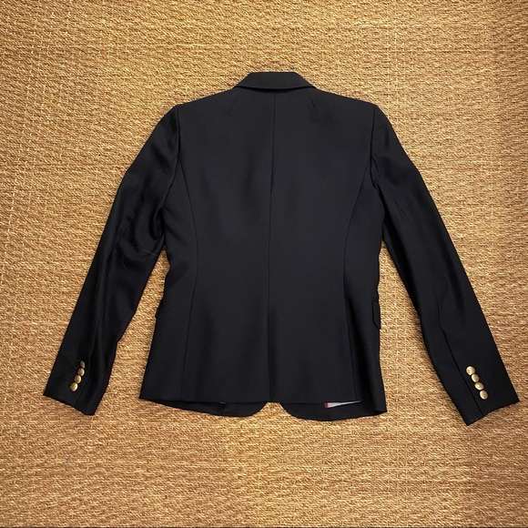 J crew schoolboy blazer navy wool size 4 - Picture 6 of 7